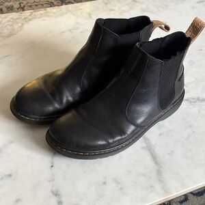 Black Leather Chelsea Boots